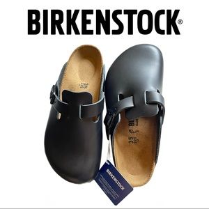 🎉HP🎉 BIRKENSTOCK Boston Buckled Leather Backless Loafers, Size 35 EU/IT - NIB